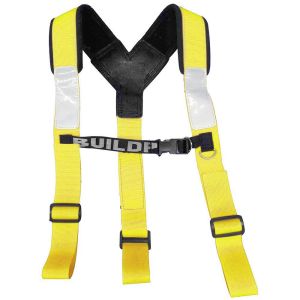BuildPro Shoulder Brace Adjustable Padded YELLOW FLURO LBHAY