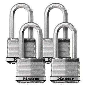 MasterLock Padlocks 4 Piece 41mm Magnum Laminated Stainless Steel M1XQLF