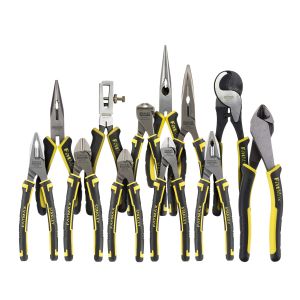 Stanley FATMAX 12PC Combination Long Nose & Side Cable Cutter Plier Set 89-800
