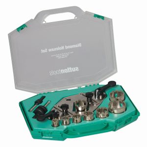 Sutton 19-51mm Diamond Grit Holesaw Set w. Guide - 11 Piece H1150011