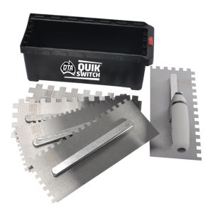 DTA Quik Switch Trowel Kit 6 Piece Interchangeable Blades QSTK