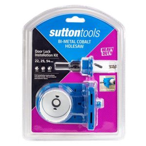 Sutton 5 Piece Bi-Metal Cobalt Holesaw Door Lock Installation Kit H125S11