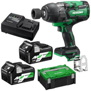 HIKOKI 36V 1/2" MultiVolt 2.5Ah/5.0Ah Impact Wrench Kit WR36DB(HRZ)