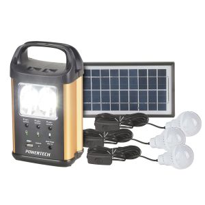 Powertech Solar Recharge LED Light Kit Monocrystalline Panel MB-3699