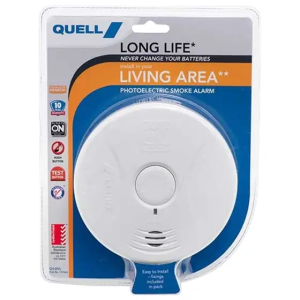 Quell Long Life Photoelectric Smoke Alarm For Living Area 137069