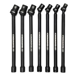 GearWrench Pinless Impact Universal Joint Extension Set 7 Piece 3/8"Dr 8-15mm 84980