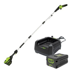Greenworks 60V 10" Brushless Pole Saw Kit w/4.0Ah Battery & Charger 1401707AU