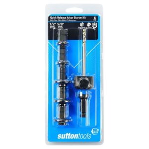 Sutton 6 Piece Quick Release HSS Pilot Drill & Adaptor Starter Set 