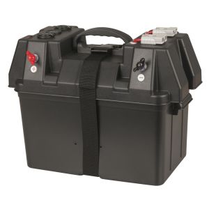 Powertech Battery Box with Voltmeter & Dual USB Charger & Dual Anderson Plug HB8504
