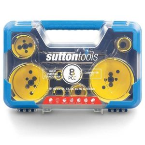 Sutton 19-102mm TCT Multi-Purpose Holesaw Set for Carpenters - 8 Piece H127MP6