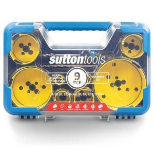 Sutton 19-111mm TCT Multi-Purpose Holesaw Set for Plumbers - 9 Piece H127MP7