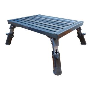 Supex Caravan Step Metal Adjustable Folding 480mm x 370mm 300kg Load STP4