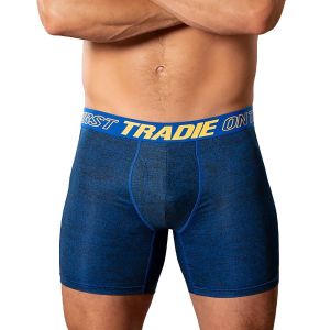 Tradie MJ2072SK-CT/M Mid Length Sports Trunk MEDIUM Undies BLUE MARLE MJ2072SK-CT/M