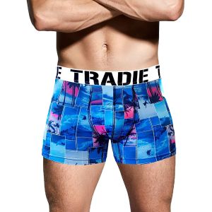 Tradie MJ1656SK-B/M Work N Surf Trunk Undies MEDIUM BEACHIN LIFE MJ1656SK-B/M