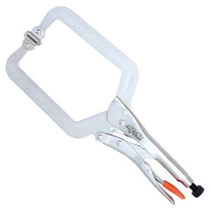 SP Tools 380MM Swivel Pads C Clamp Locking Pliers SP32657
