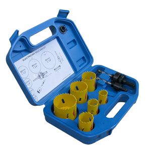 Supacut Electricians Holesaw Kit Bi -Metal 9 Piece 16HSKE