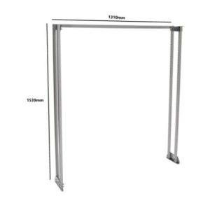 Wattmaster RolaShelf 12 Series Dual Post Support Frame Width 1310mm x  Height 1539mm WATRSSFR/HD/120