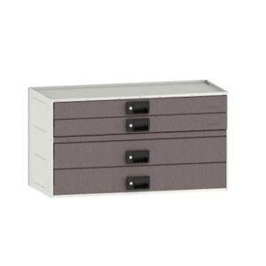 Wattmaster Rolacase 10 Series Metal Modular 4 Drawer Storage Cabinet Kit WATRCKIT100/7