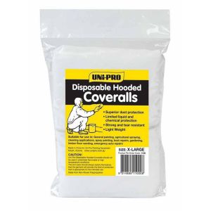 Uni-Pro 1100 Disposable Hooded Coveralls 1 Piece X-LARGE 1100