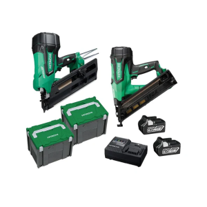 Hikoki 18V 5.0Ah 2 Piece Multivolt Brushless Nailer Combo Kit FRAMERPROPACKHRZ