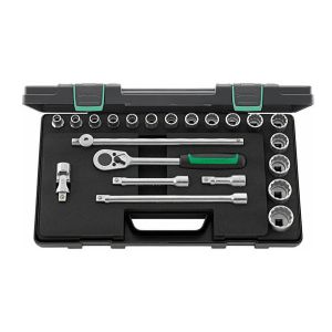 Stahlwille 96031447 Socket and Accessory Set 22 Piece 1/2"Dr 10-32mm SW50/16/6 96031447