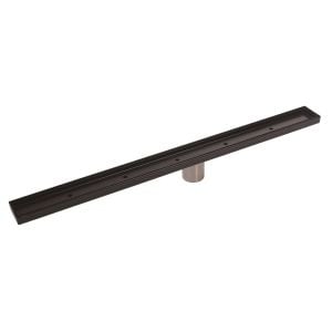 DTA FLLD1200TIB Long Floor Drain 1200mm Suits 50mm Black Hayman Series FLLD1200TIB