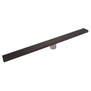 DTA FLLD600GRB-76 Long Floor Drain 600mm Suits 76mm Black Hayman FLLD600GRB-76