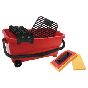 Boss Grout Cleanup System with Clip-On Hydro Sponges & Handle – Tile Grout Cleaning Tool