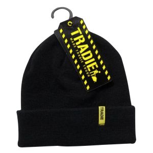 Tradie Beanie 100% Acrylic With 3M Thinsulate BLACK MJ1969