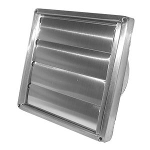 Kensington Wall Vent Louvred 150mm Stainless Steel GVSS150