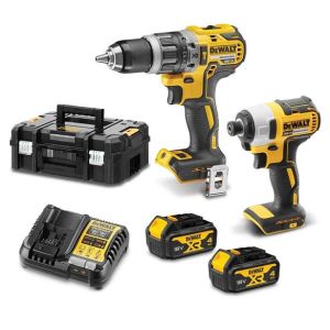 DeWALT 18V Brushless 2 Piece 4.0Ah Combo Kit DCZ207M2T-XE