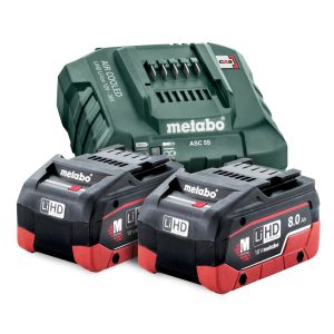 Metabo 12-36V 8.0Ah ASC 145 Fast Charger Starter Kit 8.0 LIHD 145 KIT AU62738108