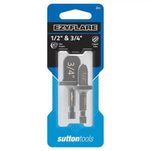Sutton 2 Piece 1/2 & 3/4" Hex Shank Ezyflare Flaring Bit Tool Z100S0002