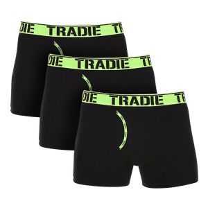Tradie MJ1621SK Man Front Trunks 3 Pack LARGE Green & Black MJ1621SK