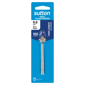 Sutton 6.0x9MM Depth C120 Hex TCT Countersink C120HA0600