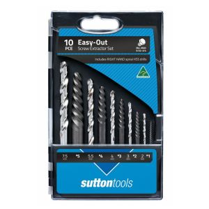 Sutton No.1-5 Screw Extractor & HSS Jobber Drill Set - EASY-OUT - 10 Piece M603S20