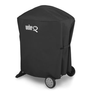Weber 7113 Premium Barbecue Cover Suits Q 100/1000/200/2000 With Portable Cart 7113