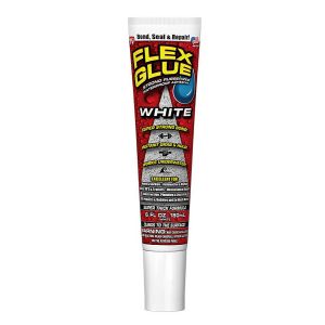 FLEX GLUE Tube GFSTANR06 White 180ml Rubberized Waterproof Adhesive GFSTANR06