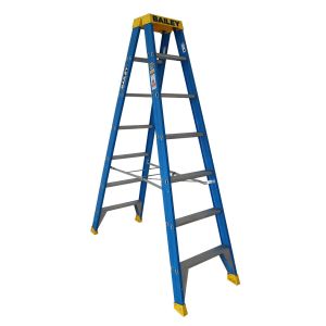 Bailey Pro 2.1M 150kg 7 Step Fibreglass Double Sided Stepladder FS13981