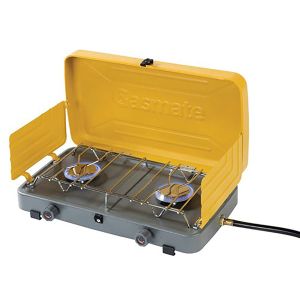 Gasmate Gas Stove Compact Two Burner Powder Coated Steel Frame TCA113