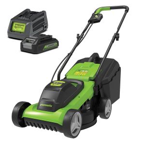 Greenworks 24V 2.0Ah 320MM Lawn Mower Kit 2509607AU-Kit-2