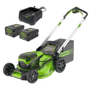 Greenworks 60V 2 x 4.0Ah 510MM Self Propelled Lawn Mower Kit 2515207AU-Kit-2x4