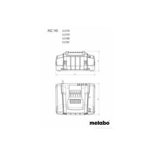 Metabo 12-36 V 145 Air Cooled Quick Charger ASC 145 627381000