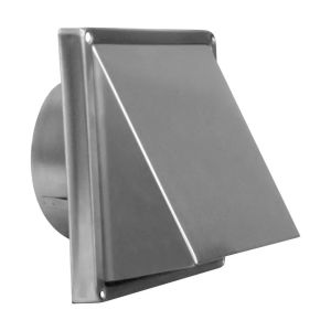 Kensington Hooded Wall Vent Marine Grade Stainless Steel 150mm HVSS150