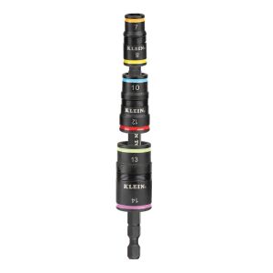 Klein 6-in-1 Impact Rated Flip Socket Set Metric A-32933M
