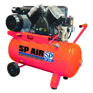SP Tools 2.2HP 50LT Belt Drive Cast Iron V-Twin Portable Air Compressor SP13-50X