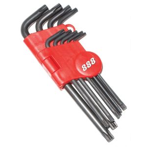 888 Tools T834501 Hex Keys 9 Piece Metric Allen Key Set Ball Drive Hex T834501