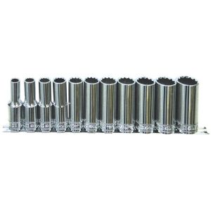 SP Tools 11PC 1/2"DR 12PT SAE Deep Socket Rail Set SP20341