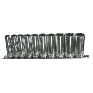 SP Tools 10PC 3/8"DR 12PT Metric Deep Socket Rail SP20240