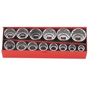 Koken 14PC 3/8"Dr 6PT 9-22MM Socket Set KO3217MS